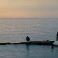 Рыбаки на закате у Черного моря :: Raduzka (Надежда Веркина)