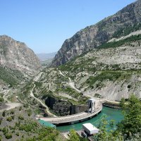 Плотина Чиркейской ГЭС в Сулакском каньоне :: Елена Даньшина