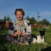 Дама с собачкой и ещё с одной собачкой в солнечном луче... )) :: Владимир Хиль