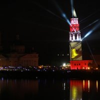 Невьянская башня,праздничное шоу :: Нэля Лысенко