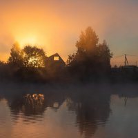 Восход на реке Дубне. :: Виктор Евстратов