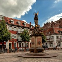 Корнмаркт со статуей Мадонны/Heidelberg, Germany/ :: Bo Nik