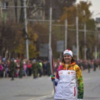 Олимпийский огонь в Рязани 15 октября 2013 :: Svetlana Sneg