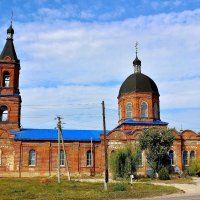 Церковь Казанской иконы Божьей Матери. Село Октябрьское Поворинский район Воронежской области. :: Восковых Анна Васильевна 