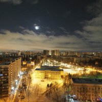 Москва: вид из окна с 15 этажа/ночь :: Евгений 