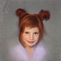 Арт . Цифровой портрет  девочки. :: Елена Елизарова