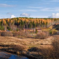 Октябрь в таёжных окрестностях Ухты. Пгт. Шудаяг, Коми, лыжно-спортивная база Сияние Севера :: Николай Зиновьев