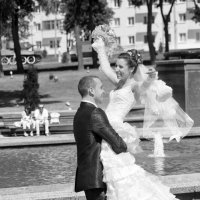 Монохромное свадебное фото :: Анатолий Клепешнёв