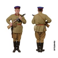 Форма сержанта 10-ой стрелковой дивизии НКВД, периода ВОВ. Изолировано на белом. :: Павел Сытилин