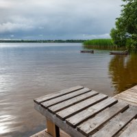 Деревянный пляж острова Лодэ :: Александр Мезенцев