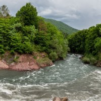 Слияние  рек Киши и Белая. Адыгея. :: Дина Евсеева