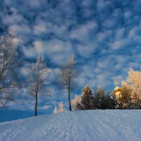 Декабрь...Вид на церковный холм в Нефтеюганске. :: Владимир 