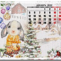 Календарь. Декабрь 2022 :: Зинаида Бор 