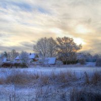 Зима  ..деревня :: Cергей Кочнев