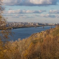 Н.Новгород. Вид на Молитовский мост. Река "Ока". :: Максим Баранцев