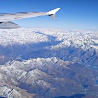 Доломитовые Альпы из иллюминатора Lufthansa :: wea *