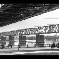Мост через реку Обь :: Николай Андреев