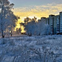 Закат морозный :: Mikhail Irtyshskiy