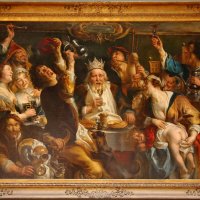 Якоб Йорданс : " Праздник бобового Короля  " 1638 г. :: Andrey Bragin 