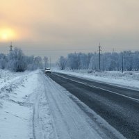 На зимней трассе :: Mikhail Irtyshskiy