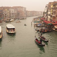 Туманный Canal Grande Большой Канал Венеция Италия :: wea *