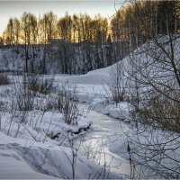 "На речке. Морозный январь"© :: Владимир Макаров