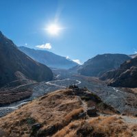 Панорама Дарьяльского ущелья. Грузия. :: Дина Евсеева