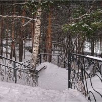 "По лестнице в снегу"© :: Владимир Макаров