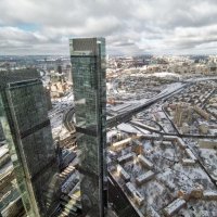 Вид на Москву с 89 этажа башни "ФЕДЕРАЦИЯ" в Москва-Сити. :: Борис Бутцев
