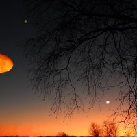 луна юпитер и венера :: Alisa Koteva 