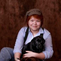 Студийный портрет с собаками. :: Юлия Кравченко