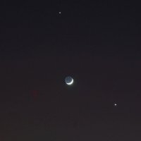 Луна-Юпитер-Венера  22.02.2023 :: Сеня Белгородский