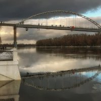 Пешеходный мостик через Сож :: Василий Королёв