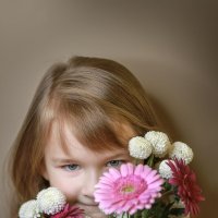 Детский портрет с 1 днём весны! :: Анна Грошикова