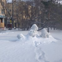 Снежные мальчишки. :: Андрей Хлопонин