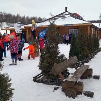 Покатались на лыжах,потом порезвились детки :: Galina Solovova