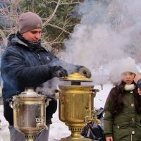 .. "бариста" на масленичных гуляниях в городском парке Мытищи.. :: galalog galalog