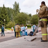 После тушения условного пожара :: Анатолий Тимофеев