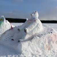 На фестивале снежных скульптур :: Ольга 