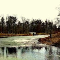 Весна в Александровском парке ЦС - 1 Лёд на прудах ещё не сошел :: Сергей 