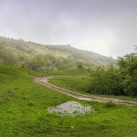 Дорога в туманное утро :: Константин 