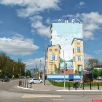 Мурал на здании в Белгороде :: Игорь Сарапулов