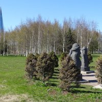 столбики - идолы «Дольхарбан» в парке 300-летия Петербурга :: Anna-Sabina Anna-Sabina