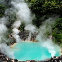 Beppu Япония Горячий источник “Морской Ад”  "Umi Jigoku" :: wea *