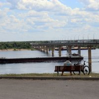 Волгоград, мост через волгу. :: Владимир Моисеев