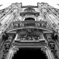 Детали фасада Собор Duomo di Milano Милан Италия :: wea *