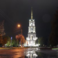 Шуя. Колокольня Воскресенского собора, 196 метров, одно из самых высоких зданий в России в 19 веке. :: Сергей Пиголкин