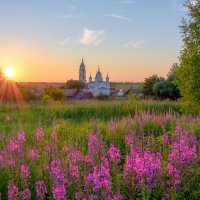 Тёплый июльский вечер в селе Кремёнки. :: Александр Архипкин