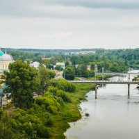 Торжок. Спасо-Преображенский собор. Река Тверца. :: Nyusha .