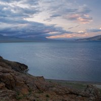 Рассвет на озере Толбо Нур :: Galina 